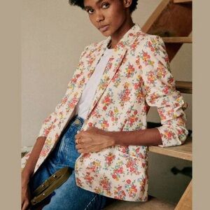 Sezane Gracie Jacket Jardin Secret-  Floral Blazer size 6/38
